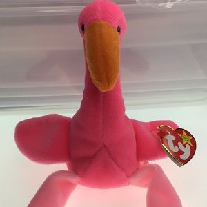 Ty Toys Ty Beanie Baby Babies Pinky Flamingo Pink Bird Poshmark